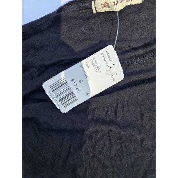 Forever 21 Short Length Mini Dress Navy Blue Sz S NWT Casual Scoop Neck Tunic - Picture 2 of 4